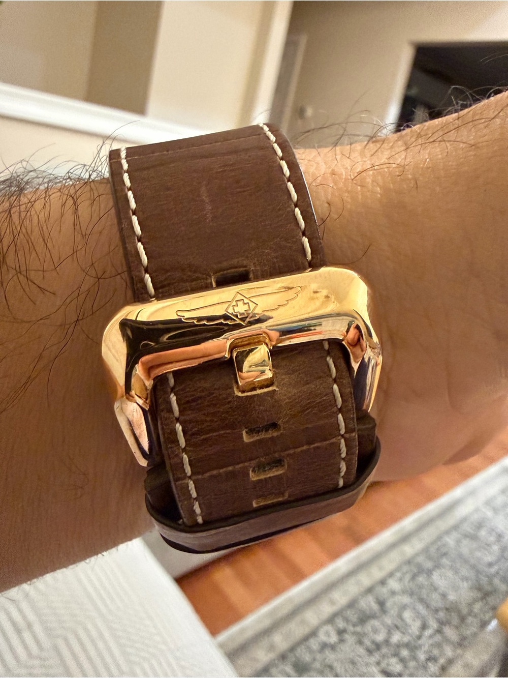 Rare Invicta Times Square 2413 Gold Swiss Automatic ETA 2824 Flip Case Watch - Picture 5 of 12